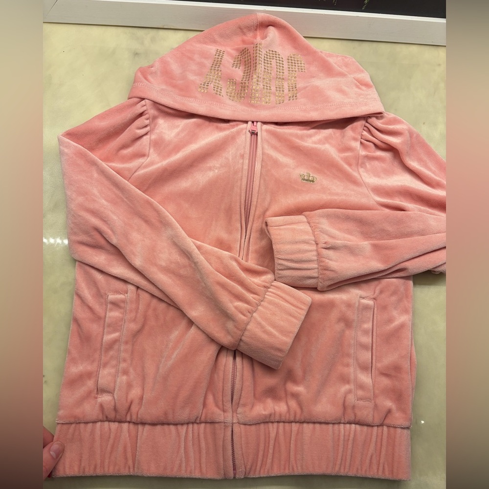 Juicy Velour Pink Jacket Girls Small